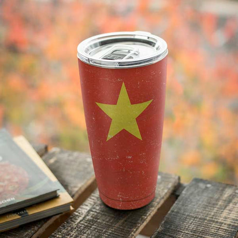 Vietnam Flag Distressed Yeti 20oz Tumbler Skin